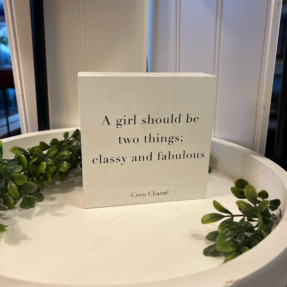 Classy and Fabulous Quote Block